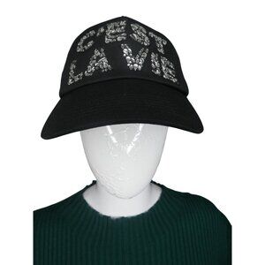 Karl Lagerfeld Women's Black‎ C'est La Vie Rhinestone-Studded Cap One Size